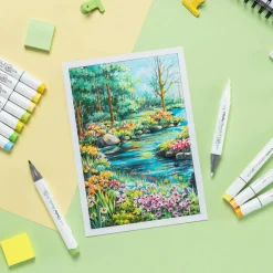 Ohuhu® Honolulu Series B 120 Color Basic Alcohol Markers