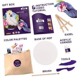 OKTO DIY 3D Creative Air Dry Clay Set Nature 