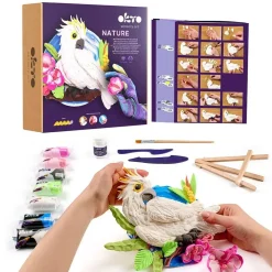 OKTO DIY 3D Creative Air Dry Clay Set Nature 