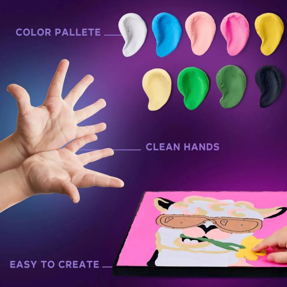 OKTO DIY 3D Creative Air Dry Clay 3D Painting set "MANGA" Earth