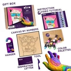 OKTO DIY 3D Creative Air Dry Clay 3D Painting set