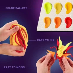 OKTO DIY 3D Creative Air Dry Clay 3D Painting set 