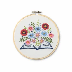 6" Open Book Embroidery Kit by Loops & Threads®