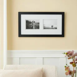 2 Opening Black Gallery Frame with Double Mat by Studio Décor®