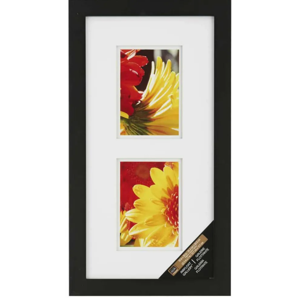 2 Opening Black Gallery Frame with Double Mat by Studio Décor®