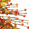 22" Orange Berries & Yellow Leaves Fall Harvest Wreath