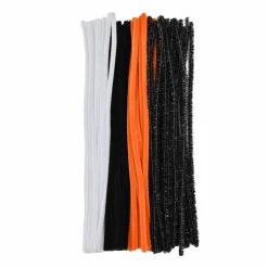 Orange, Black & White Chenille Stems, 100ct. by Creatologyâ„¢