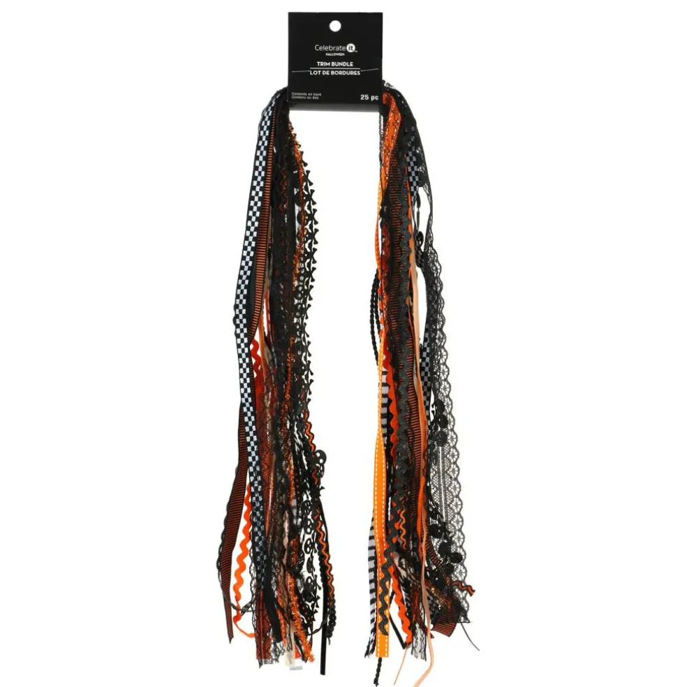 Orange, Black & White Halloween Trim Bundle, 25ct. by Celebrate It™