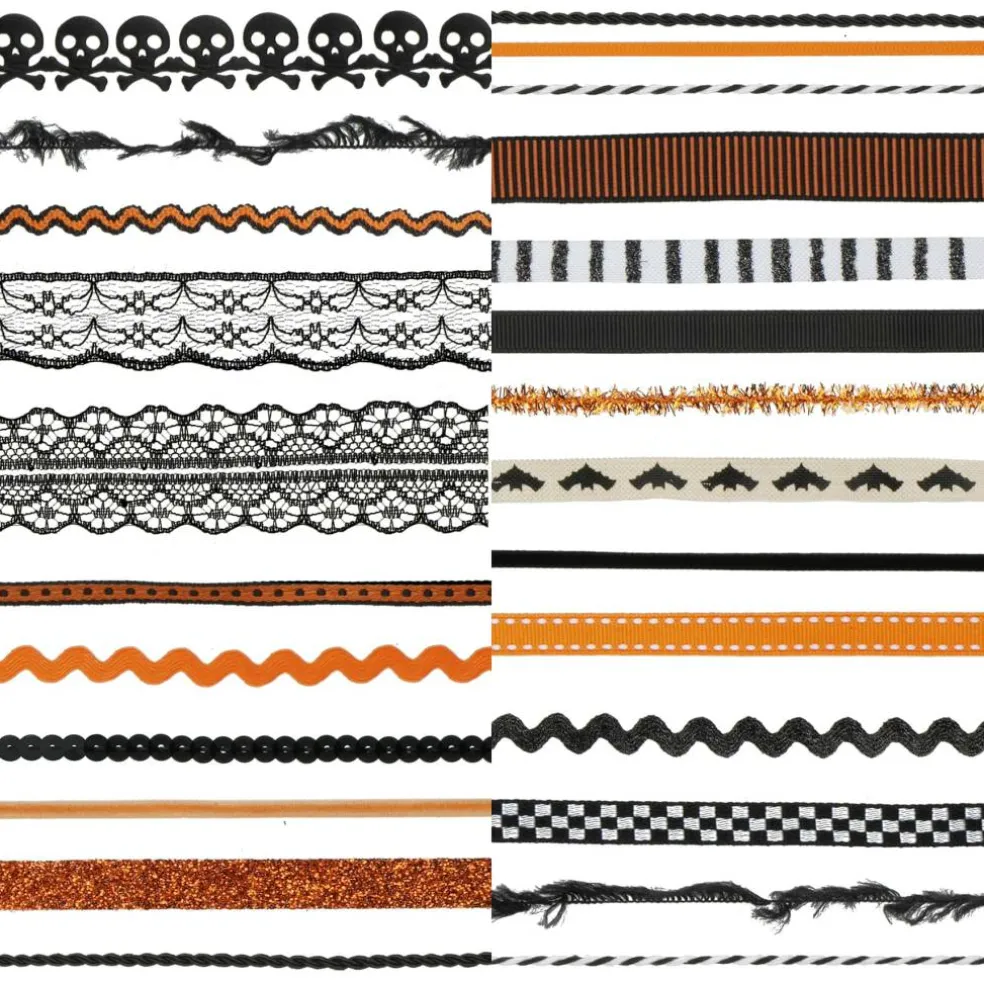 Orange, Black & White Halloween Trim Bundle, 25ct. by Celebrate It™