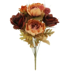 20" Orange & Burgundy Peony & Rose Bush by Ashland®