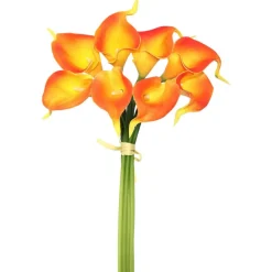 Orange Calla Lily Artificial Bundle