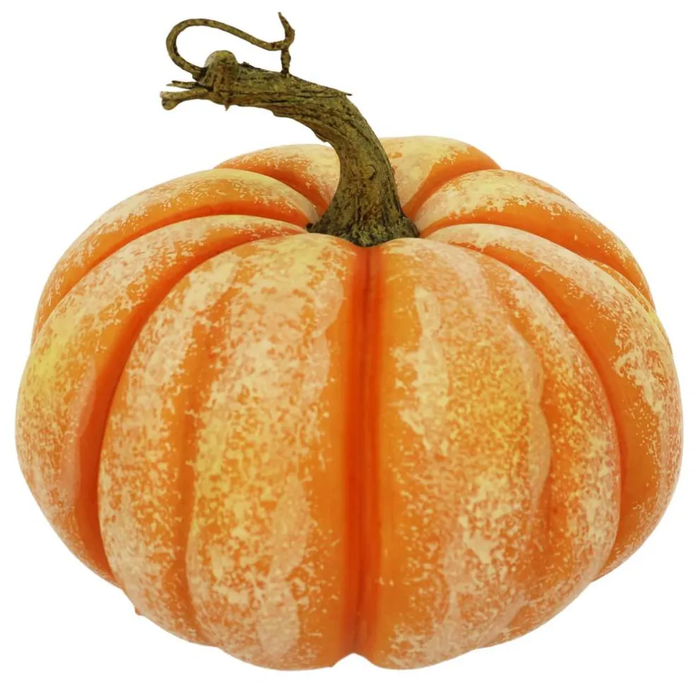 6.5" Orange Cream Decorative Pumpkin by Ashland®