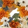 12" Orange Dahlia & Cream Mum Mix Mini Wreath by Ashland®