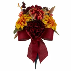 Orange Dahlia & Dark Red Peony Mix Rememberance Cone by Ashland®