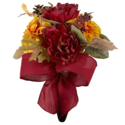 Orange Dahlia & Dark Red Peony Mix Rememberance Cone by Ashland®