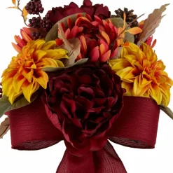 Orange Dahlia & Dark Red Peony Mix Rememberance Cone by Ashland®