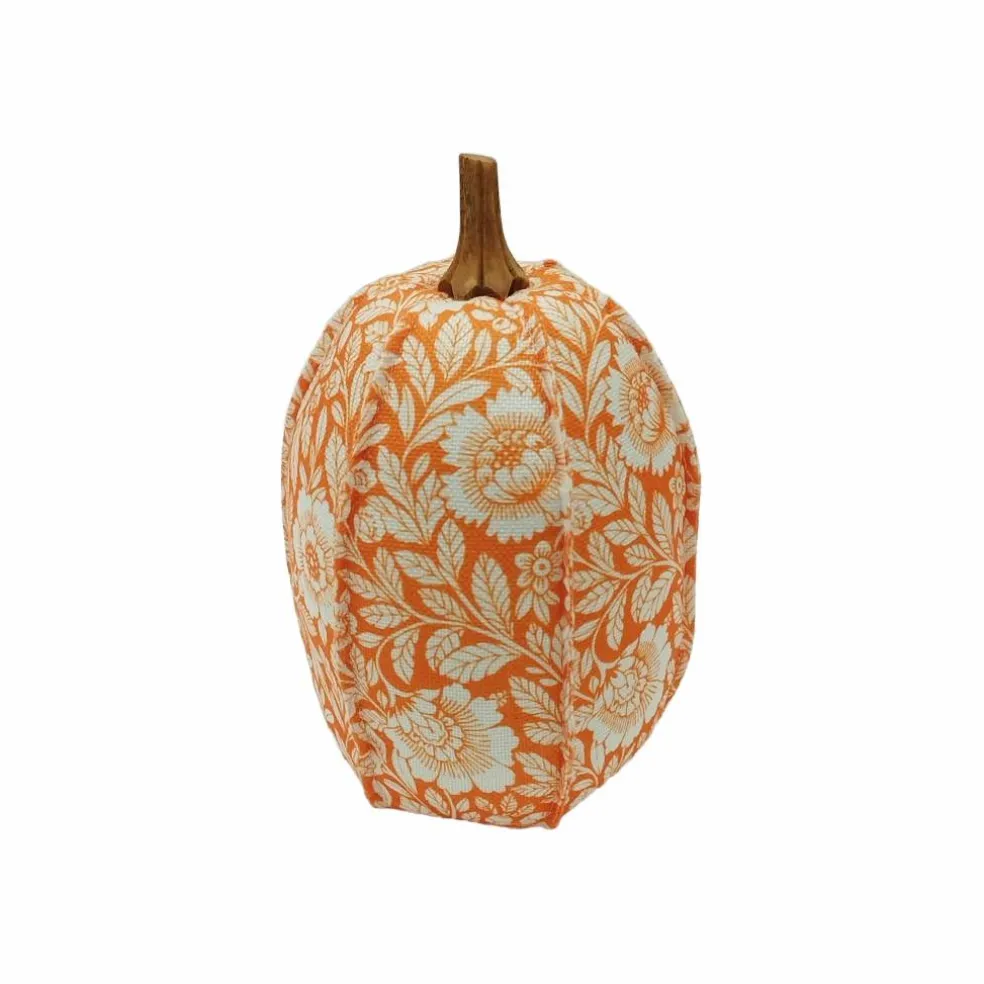 11" Orange Floral Pumpkin Tabletop Décor by Ashland®