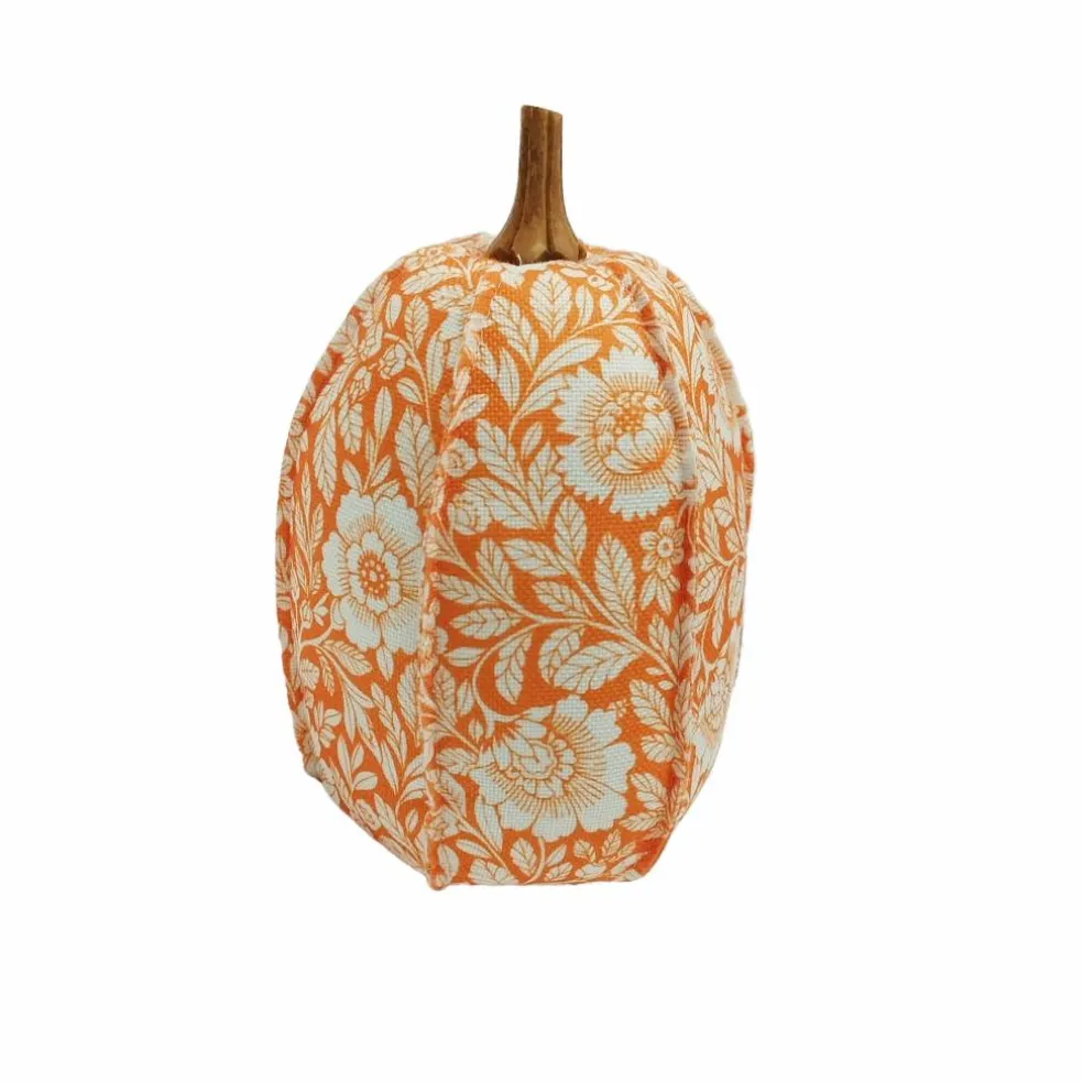 11" Orange Floral Pumpkin Tabletop Décor by Ashland®