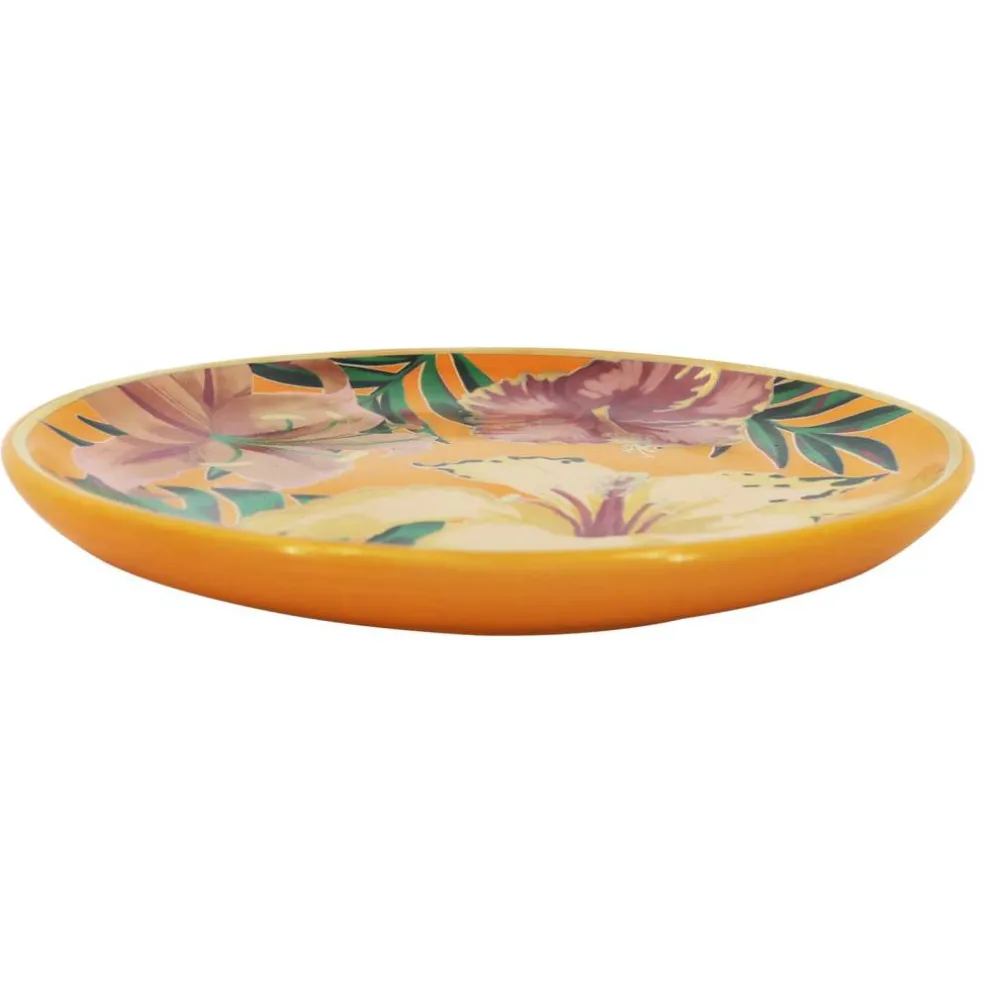 6.75" Orange Flower Ceramic Plate by Ashland®