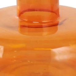 Orange Glass Rounded Vase Set
