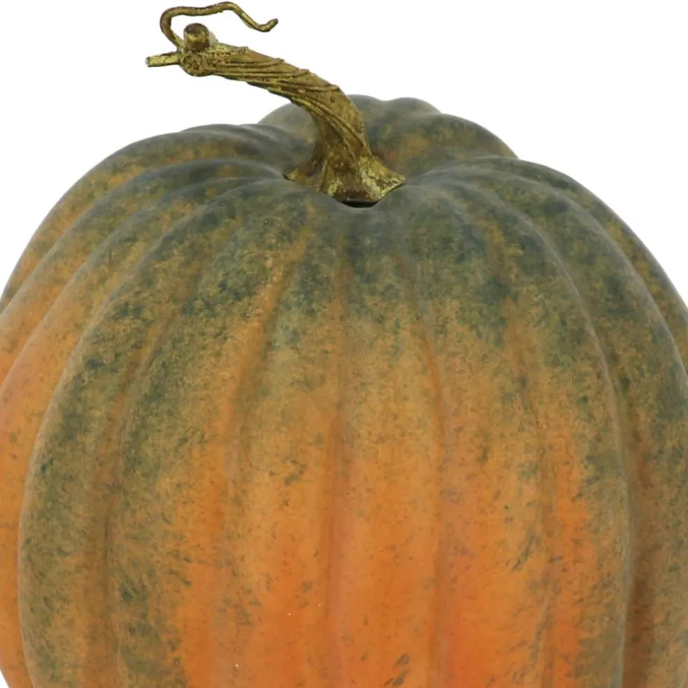 10" Orange & Green Decorative Pumpkin by Ashland®