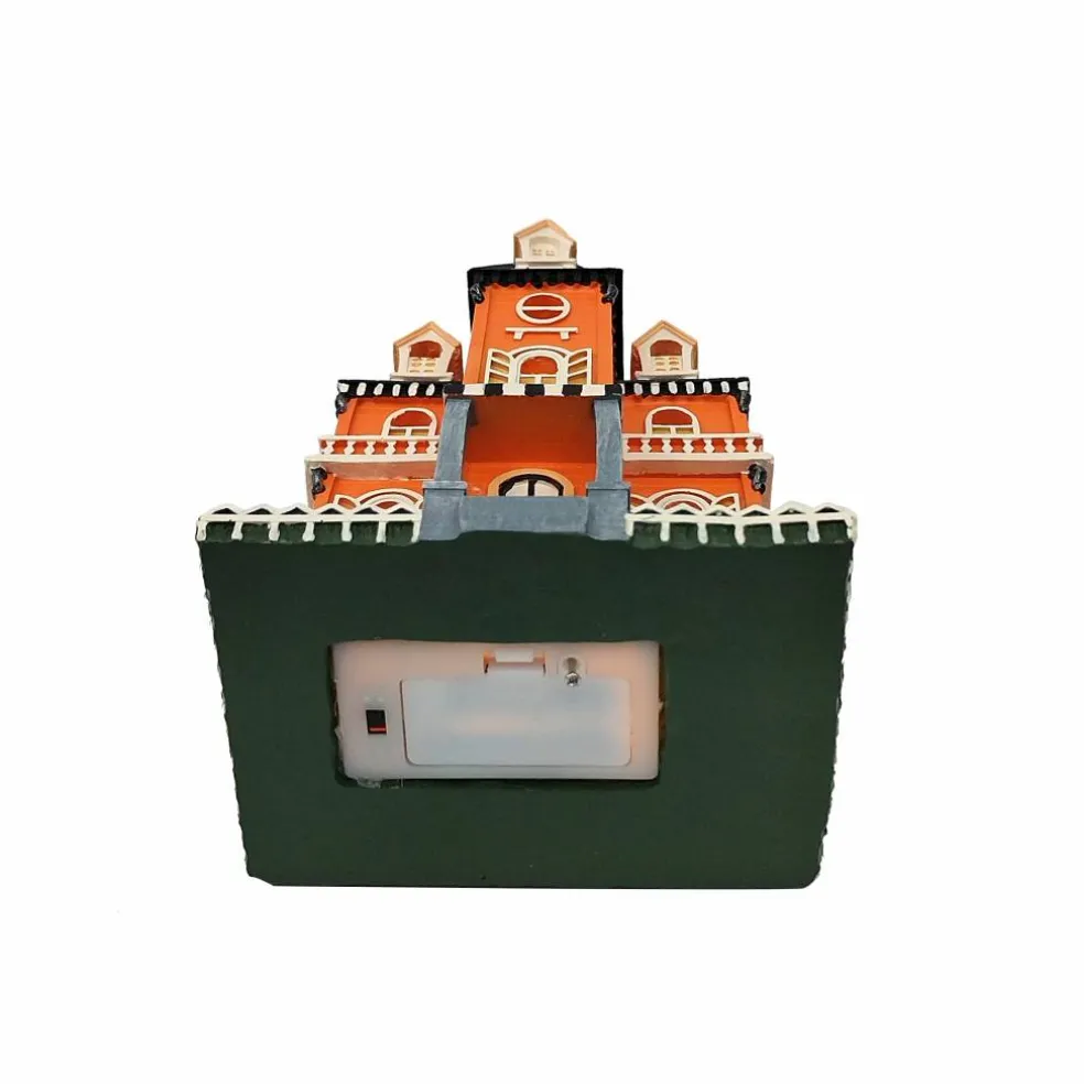 9.5" Orange Haunted House LED Mini Decoration by Ashland®
