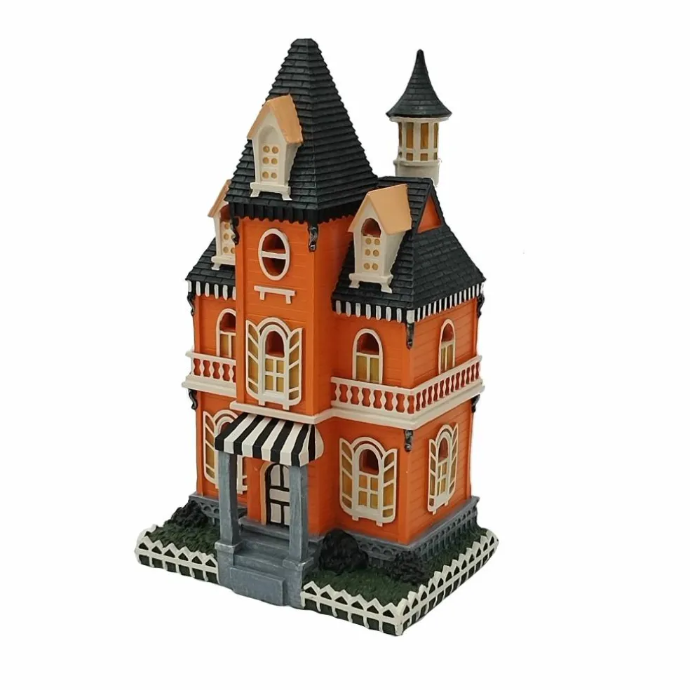 9.5" Orange Haunted House LED Mini Decoration by Ashland®