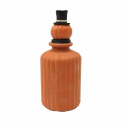 5.5" Orange Jack-o'-Lantern Bottle Tabletop Décor by Ashland®