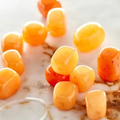 Orange Jade Nugget Beads, 14mm by Bead Landing™