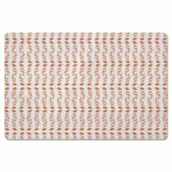 Orange Leaves Floor Mat