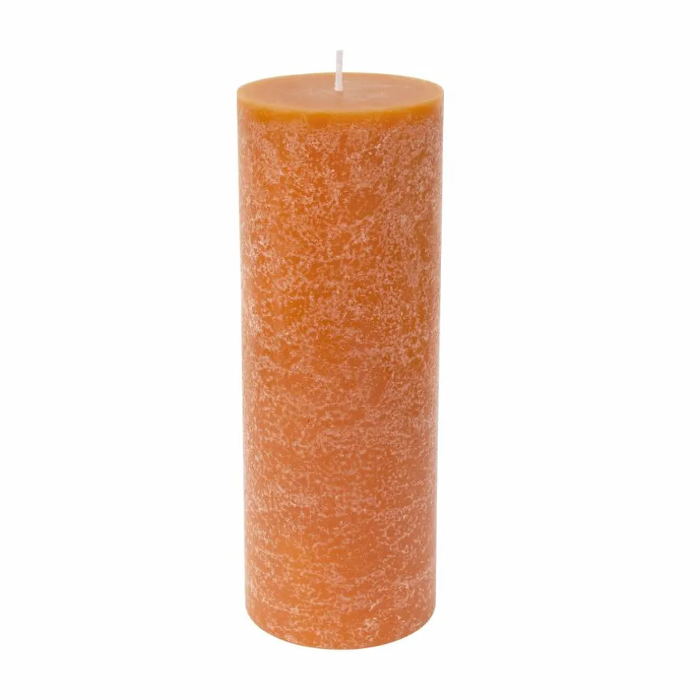 Orange Mottled Pillar Candle by Ashland®