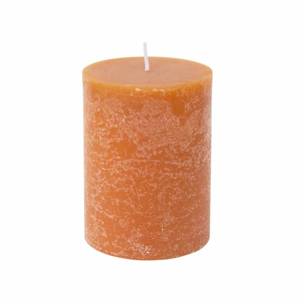 Orange Mottled Pillar Candle by Ashland®