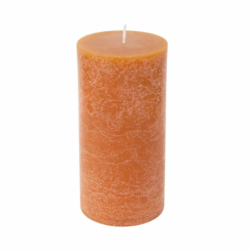 Orange Mottled Pillar Candle by Ashland®