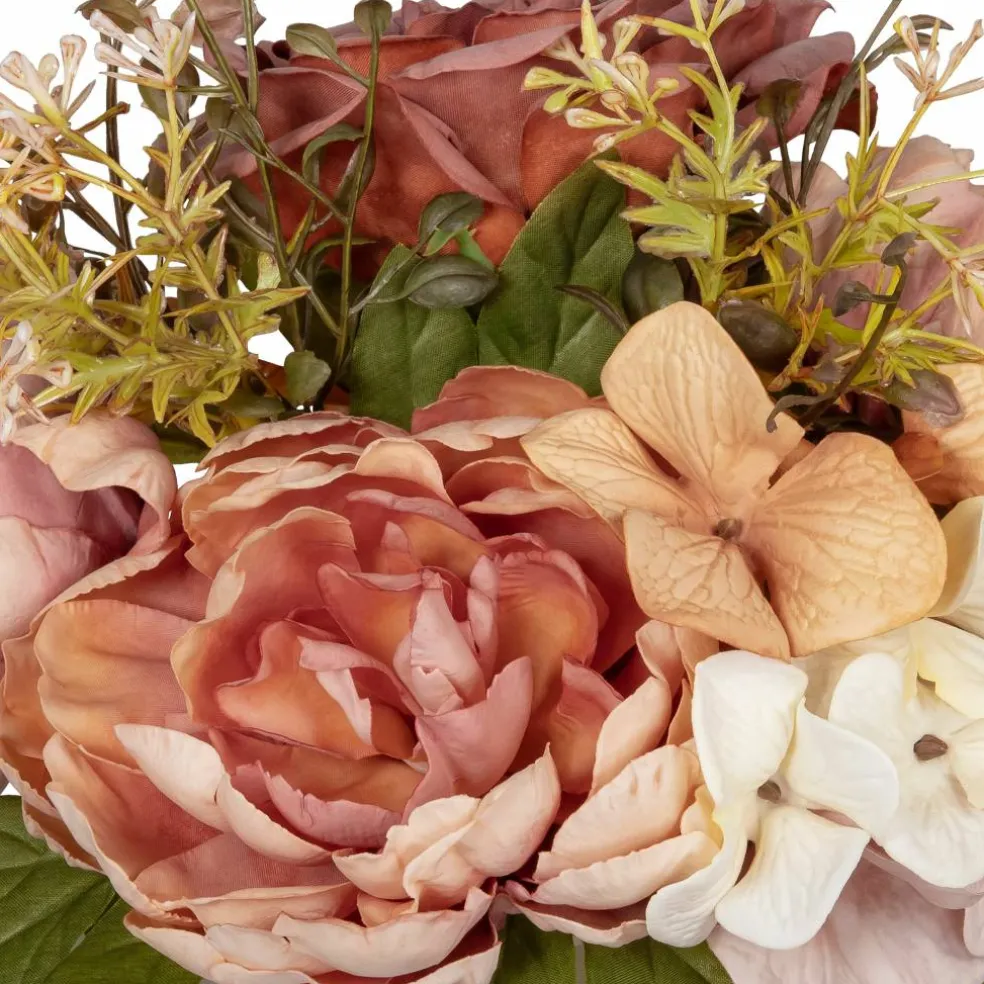 10" Orange Peony Mix Real Touch Premade Arrangement by Ashland®