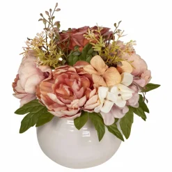 10" Orange Peony Mix Real Touch Premade Arrangement by Ashland®