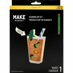 7" Orange Refresher Diamond Art Kit by Make MarketĀ®