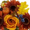 14" Orange Rose and Sunflower Mix Bush by Ashland®