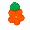 Orange Royal Icing Drop Flowers 1/2in 12-Count