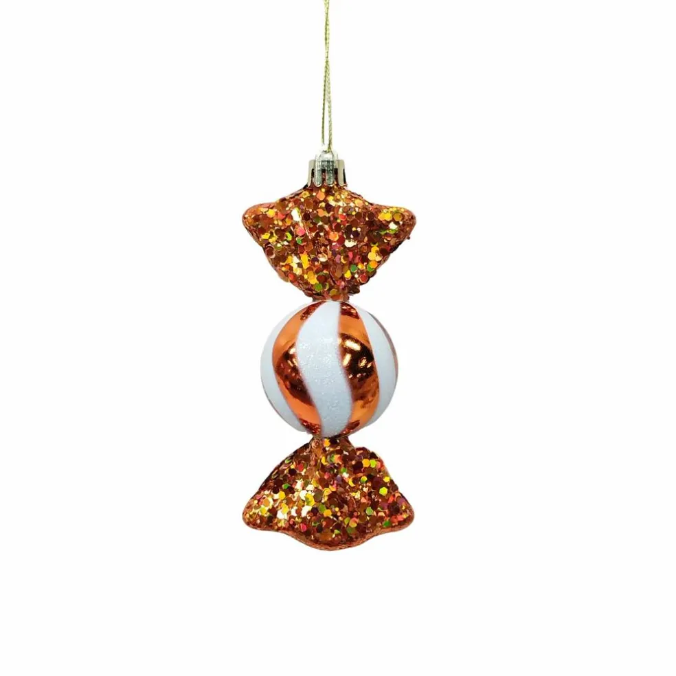 4.5" Orange & White Candy Ornament by Ashland®