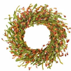 22" Orange Wildflower Wreath by Ashland®