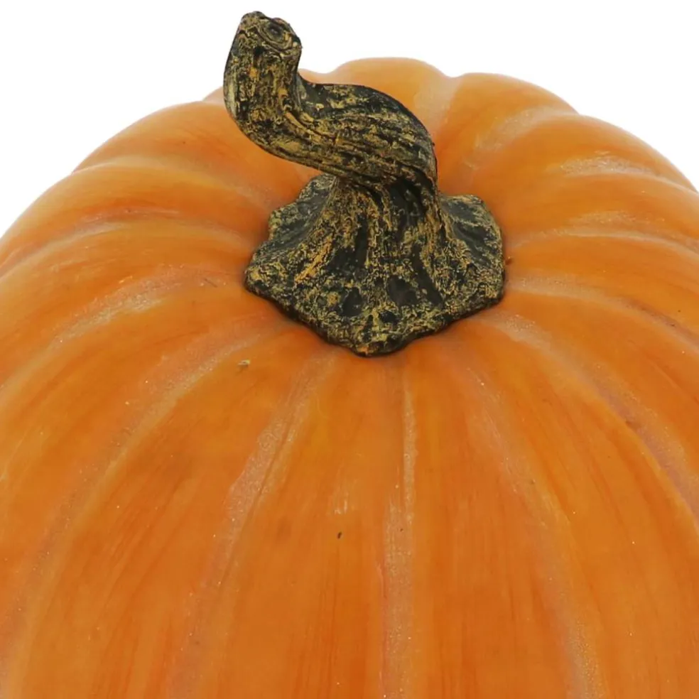 10.5" Orange with White Wash Decorative Pumpkin by Ashland®