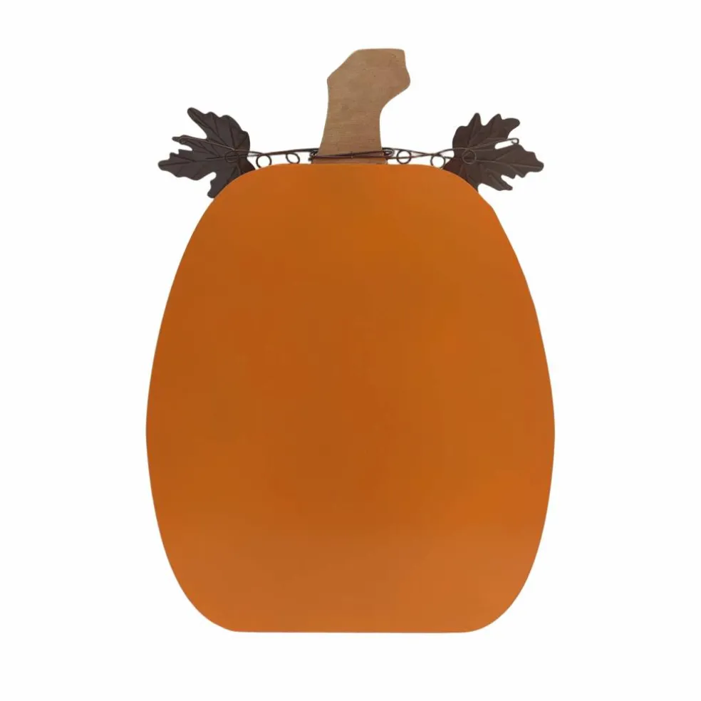23.5" Orange Wood Pumpkin Tabletop Décor by Ashland®