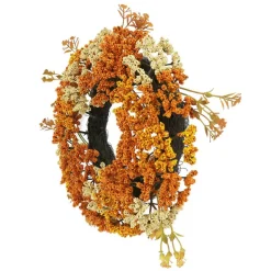12" Orange & Yellow Berry Mini Wreath by Ashand®