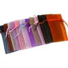 48 Organza Drawstring Pouches Gift Bags Assorted Colors 4x5"