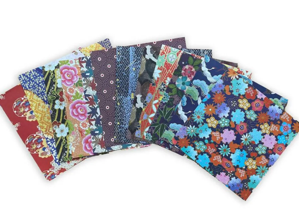 Origami Paper 500 sheets Japanese Washi Patterns 6" (15 cm): Double-Sided Origami Sheets with 12 Different Designs (Instructions for 6 Projects Included)