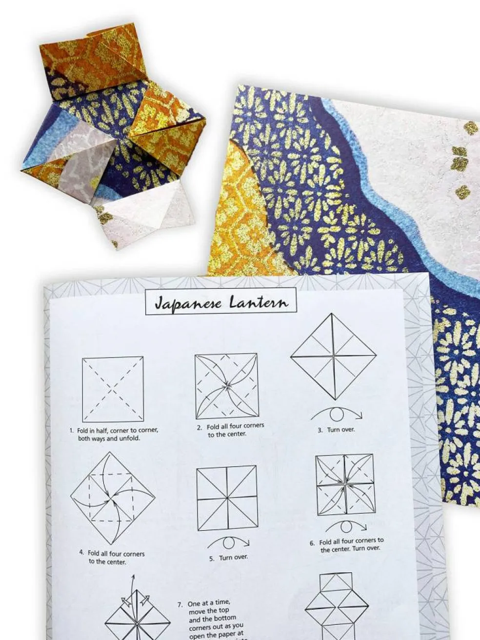 Origami Paper 500 sheets Japanese Washi Patterns 6" (15 cm): Double-Sided Origami Sheets with 12 Different Designs (Instructions for 6 Projects Included)