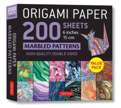 Origami Paper 200 sheets Marbled Patterns 6