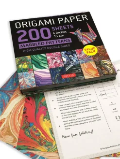 Origami Paper 200 sheets Marbled Patterns 6
