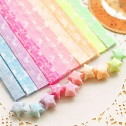 Origami Stars Papers Package DIY Paper, 600 Sheets - 20 Colors (Glows in the Dark)