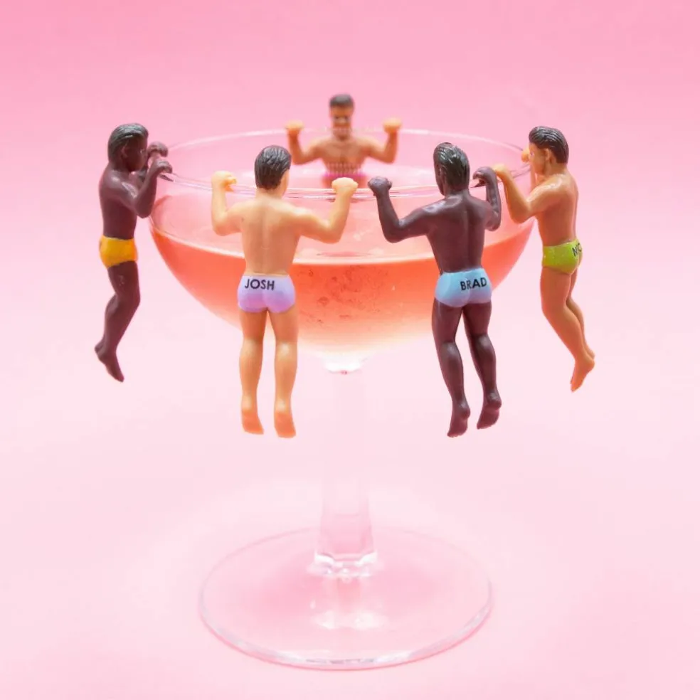 Original Hunky Buddies Drink Markers, 6ct.